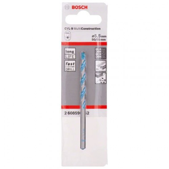 Ø05 BOSCH CYL-9 Çok Amaçlı Matkap Ucu 5*85 mm Ø05 BOSCH CYL-9 Çok Amaçlı Matkap Ucu 5*85 mm