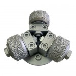 Kumlama 3 lü Topuz Avuç İçi Taşlama M14 Bağlantılı ORTA