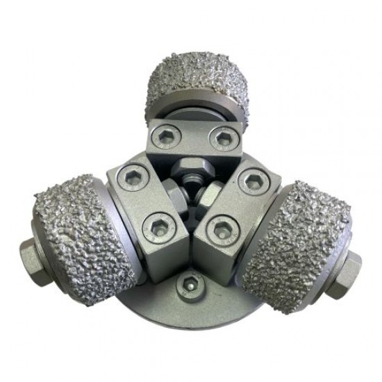 Kumlama 3 lü Topuz Avuç İçi Taşlama M14 Bağlantılı ORTA