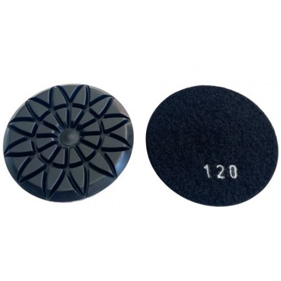 4" 100 mm No: 120 Sulu Granit Mermer Doğal Taş Parlatma Reçineli Ped