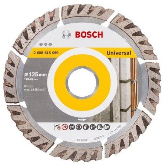 Ø 125 Bosch Universal Beton ve Yapı Mazlemeleri Testeresi Ø 125 Bosch Universal Beton ve Yapı Mazlemeleri Testeresi