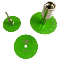 Ø 040 - 50 - 60 mm SET Cam Dekton Porselen Kesme ve Pah Elmas Testeresi Bıçağı