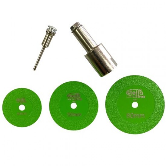 Ø 40-50-60 mm SET Cam Dekton Porselen Kesme ve Pah Elmas Testeresi Bıçağı