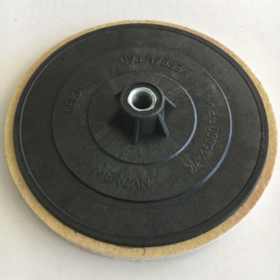 Ø180 mm Yün Keçe Plastik Tabanlı